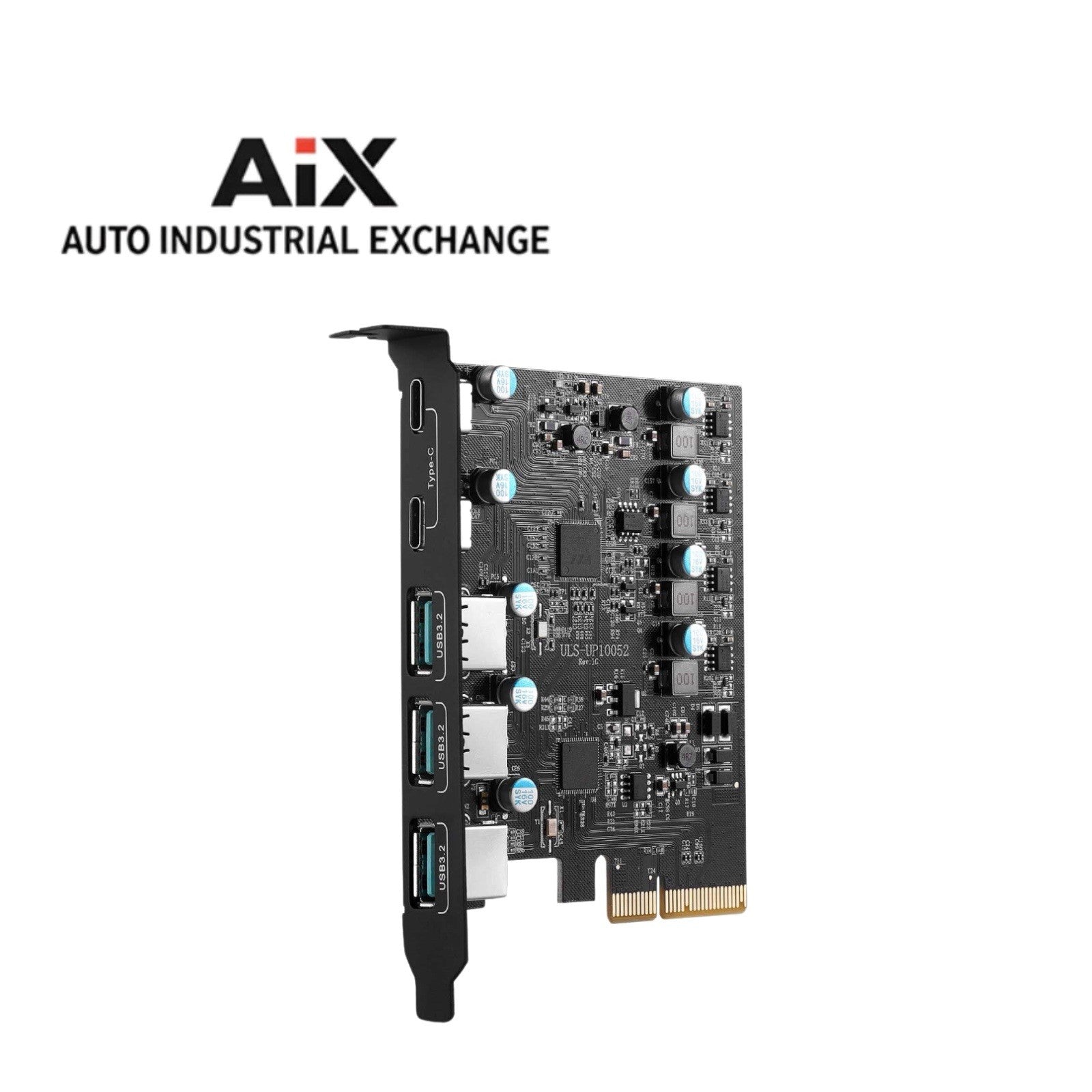 PCIe to USB 3.2 Gen 2 10Gbps 5-Port Card (2 USB-C + 3 USB-A) Expansion For PC
