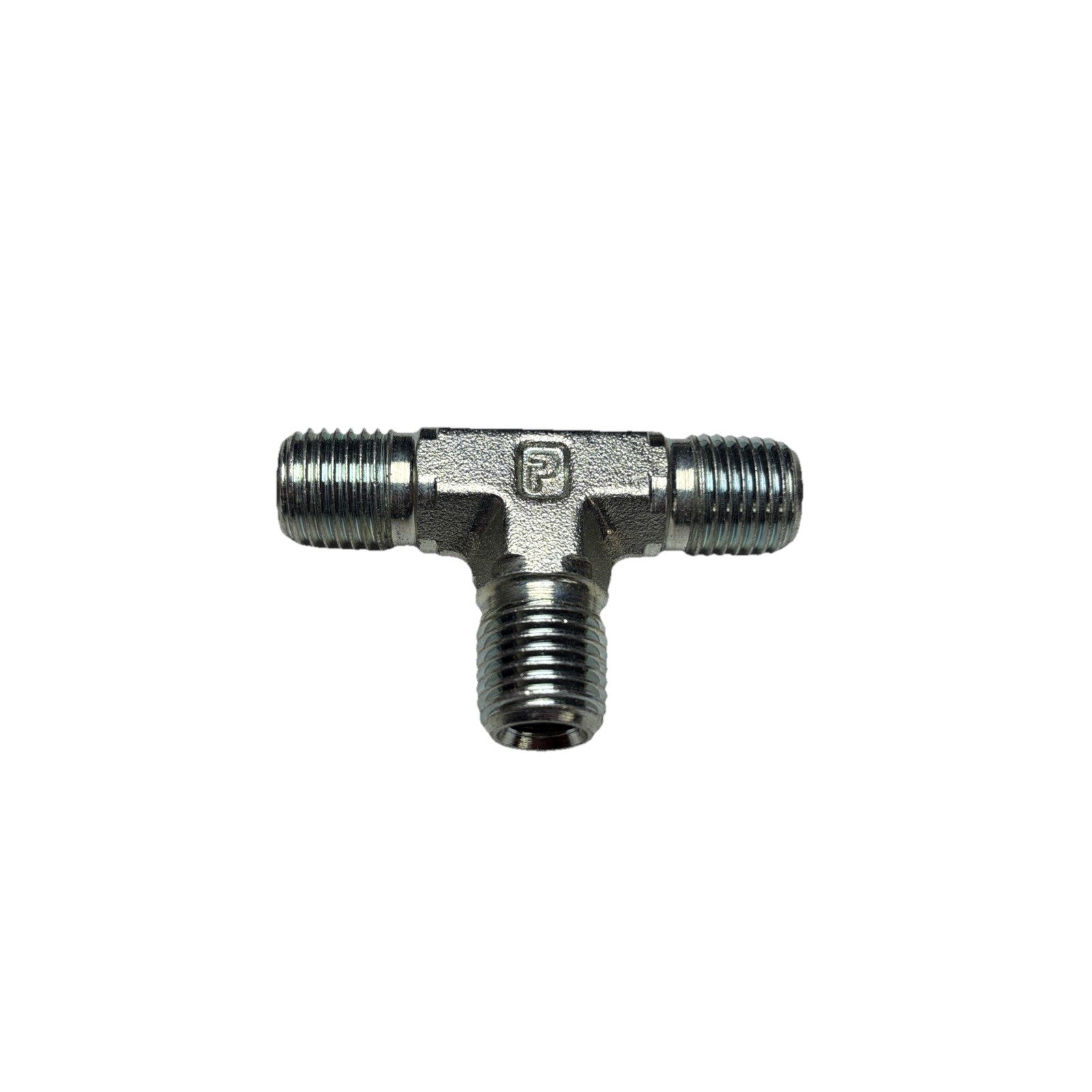 Parker 1/4 RRS-S Male Tee Pipe Fitting 1/4” NPT Steel Adapter