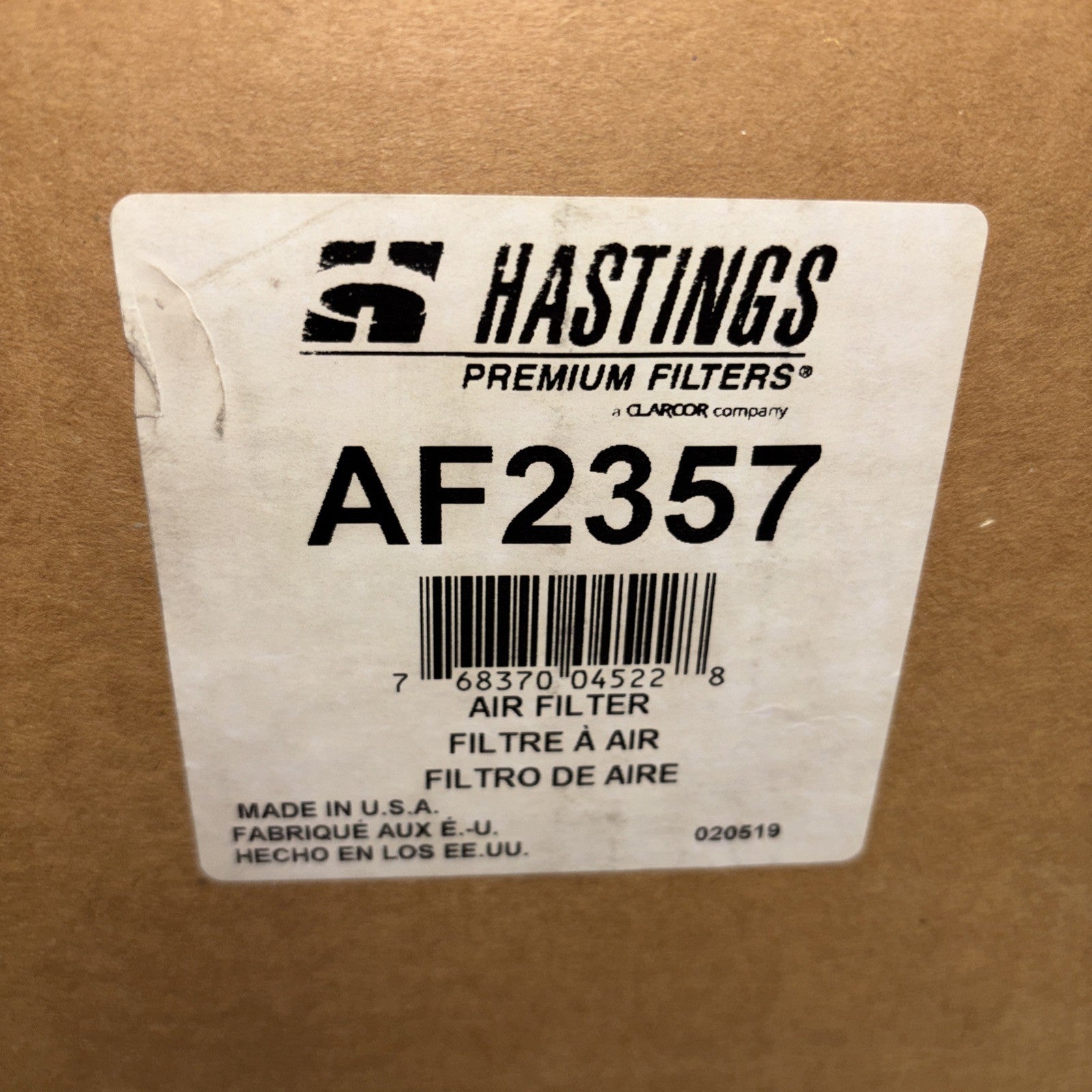 Hastings AF2357 Radial Seal Outer Air Filter – Heavy Duty OEM Replacement