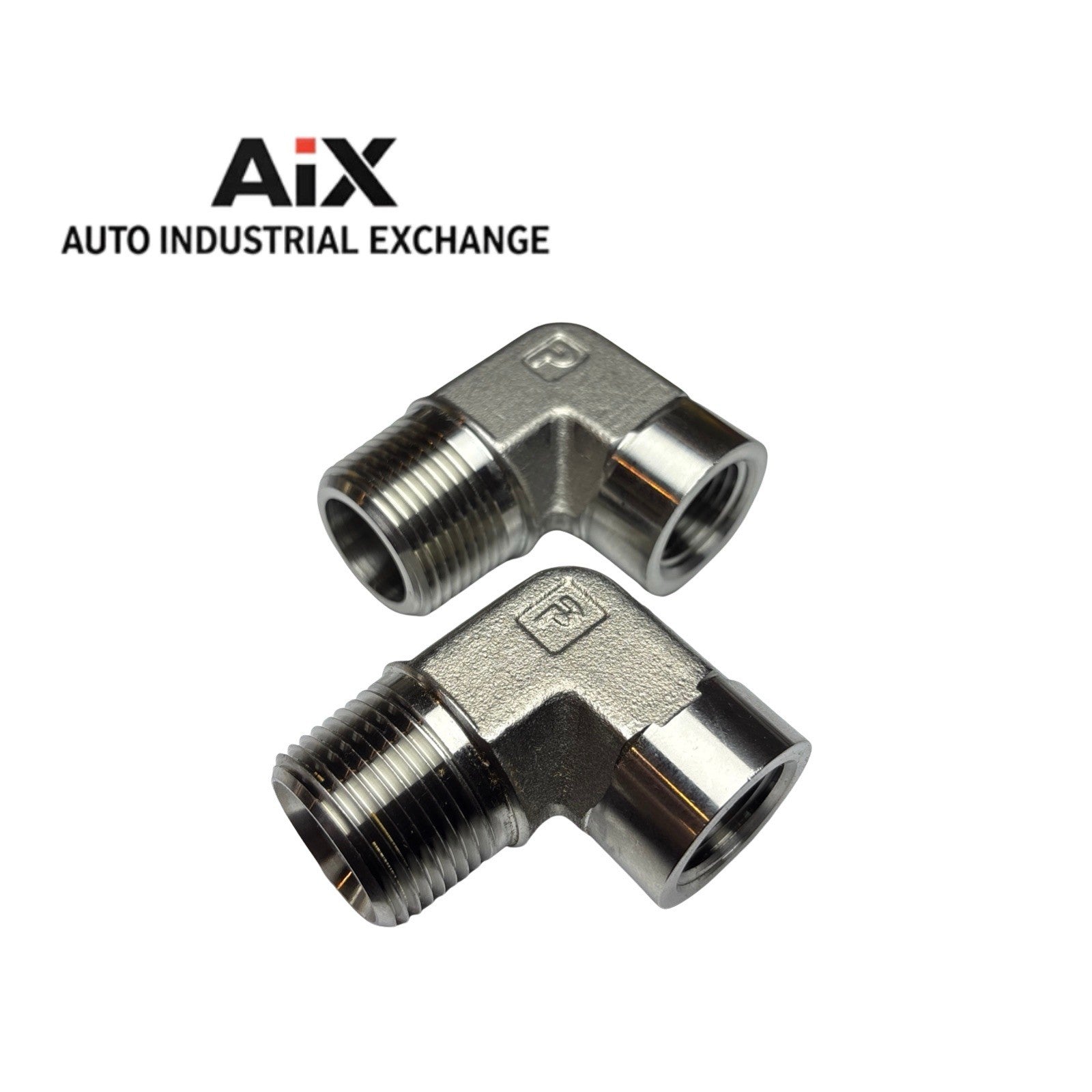 Lot of 2 Parker 3/4 x 1/2 CD-SS Elbow Fittings NPT Male x Female 316 SS 3000 PSI