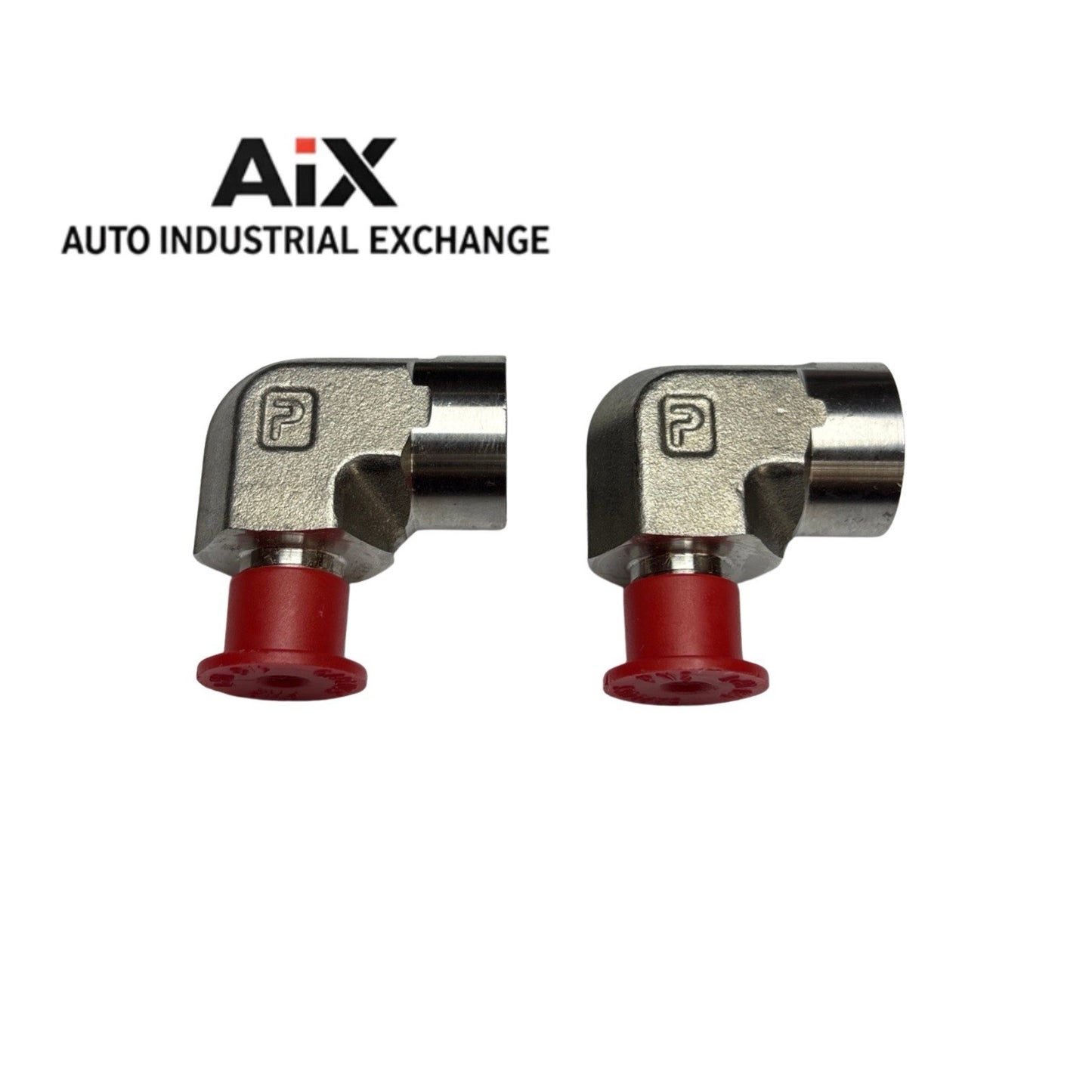 Lot of 2 Parker 1/8 x 1/4 CD-SS 90° Elbow Fittings SS NPT/NPTF 5000 PSI