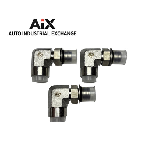 Brennan AOEG-SS 90° Elbow 1/4” x 9/16-18 UN/UNF O-Ring Boss Lot of 3 Parker Alt