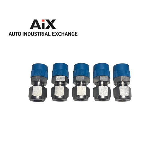 Lot of 5 Swagelok SS-600-1-6 3/8” Tube x 3/8” Male NPT Fittings Stainless Steel