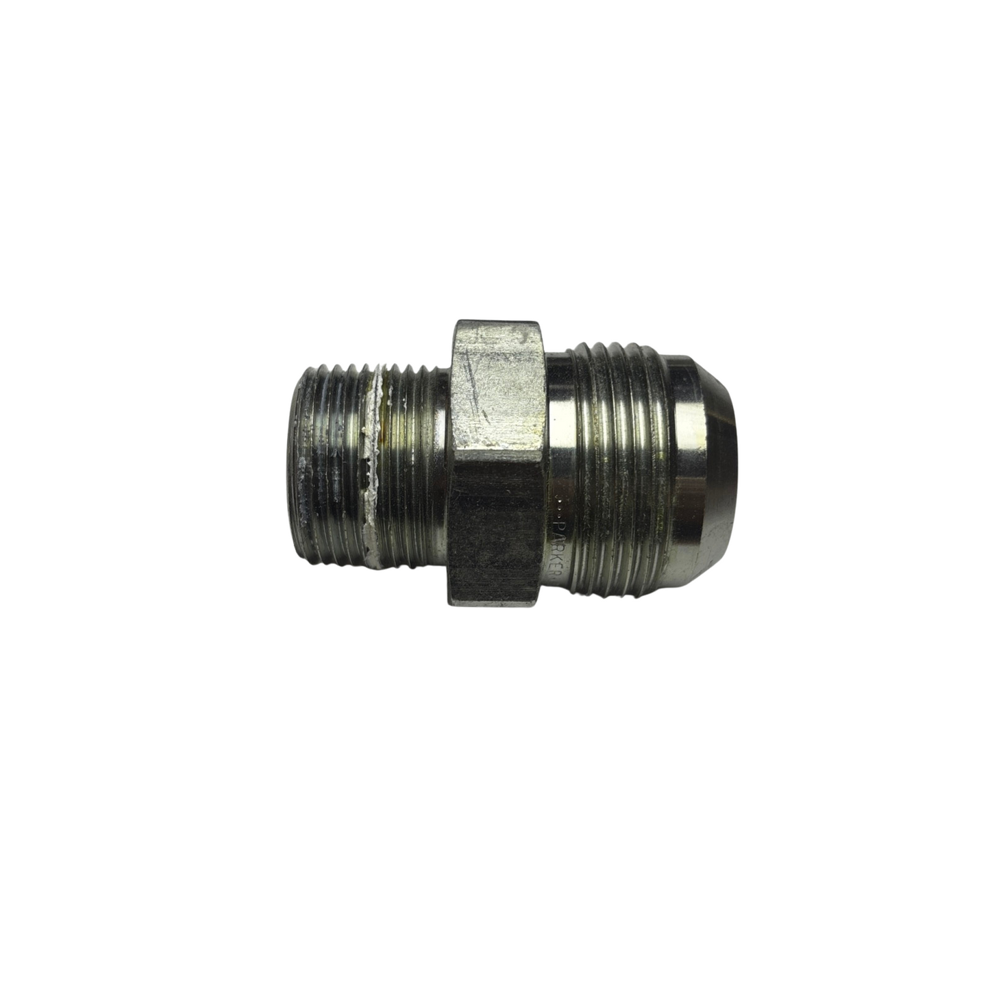 Lot of 4 Parker 16-12 FTX-WLN-S 5000 PSI Steel Straight Flare x NPT Fittings