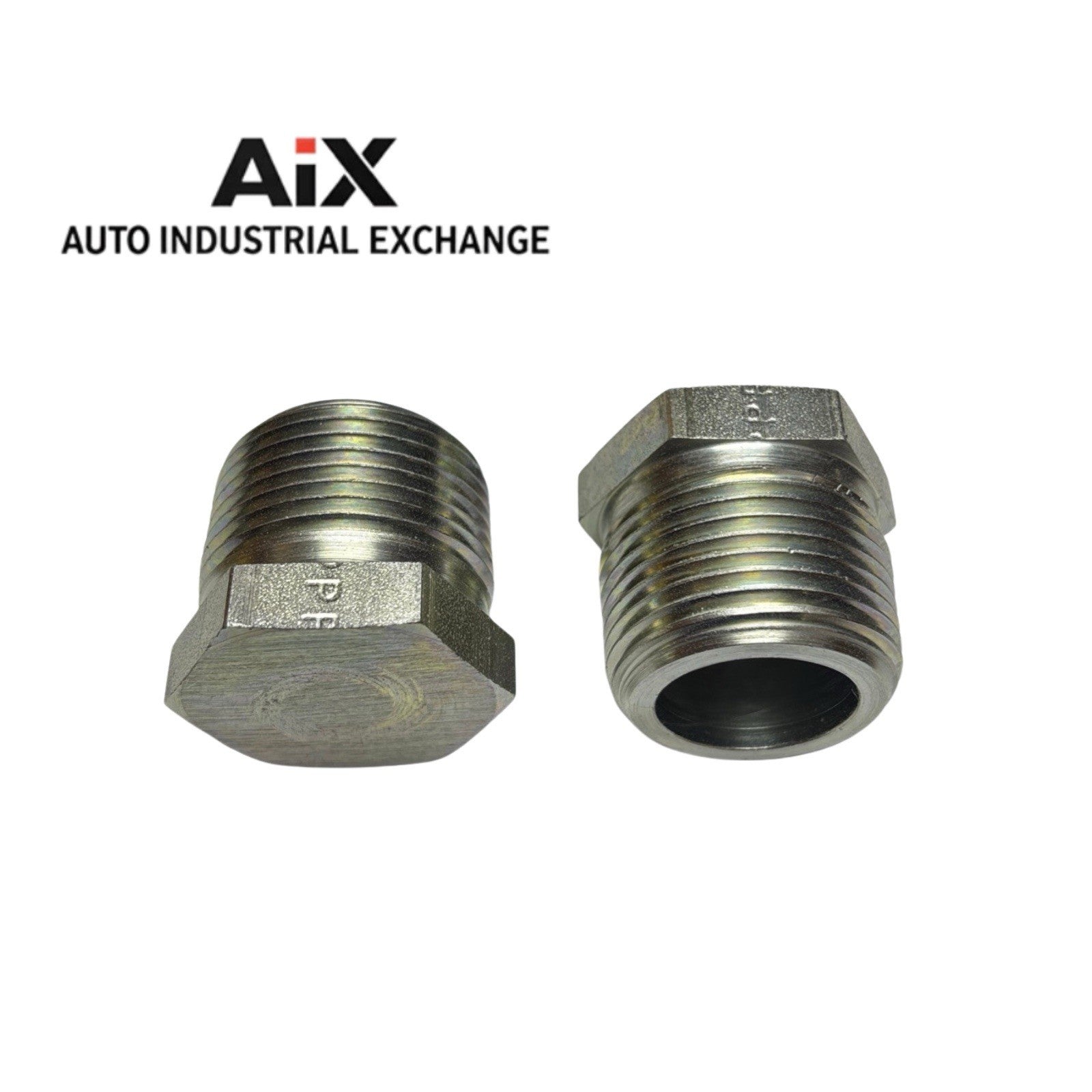 Lot of 2 Parker 1 HP-S Hex Head Pipe Plug 1-11 1/2 NPTF Steel