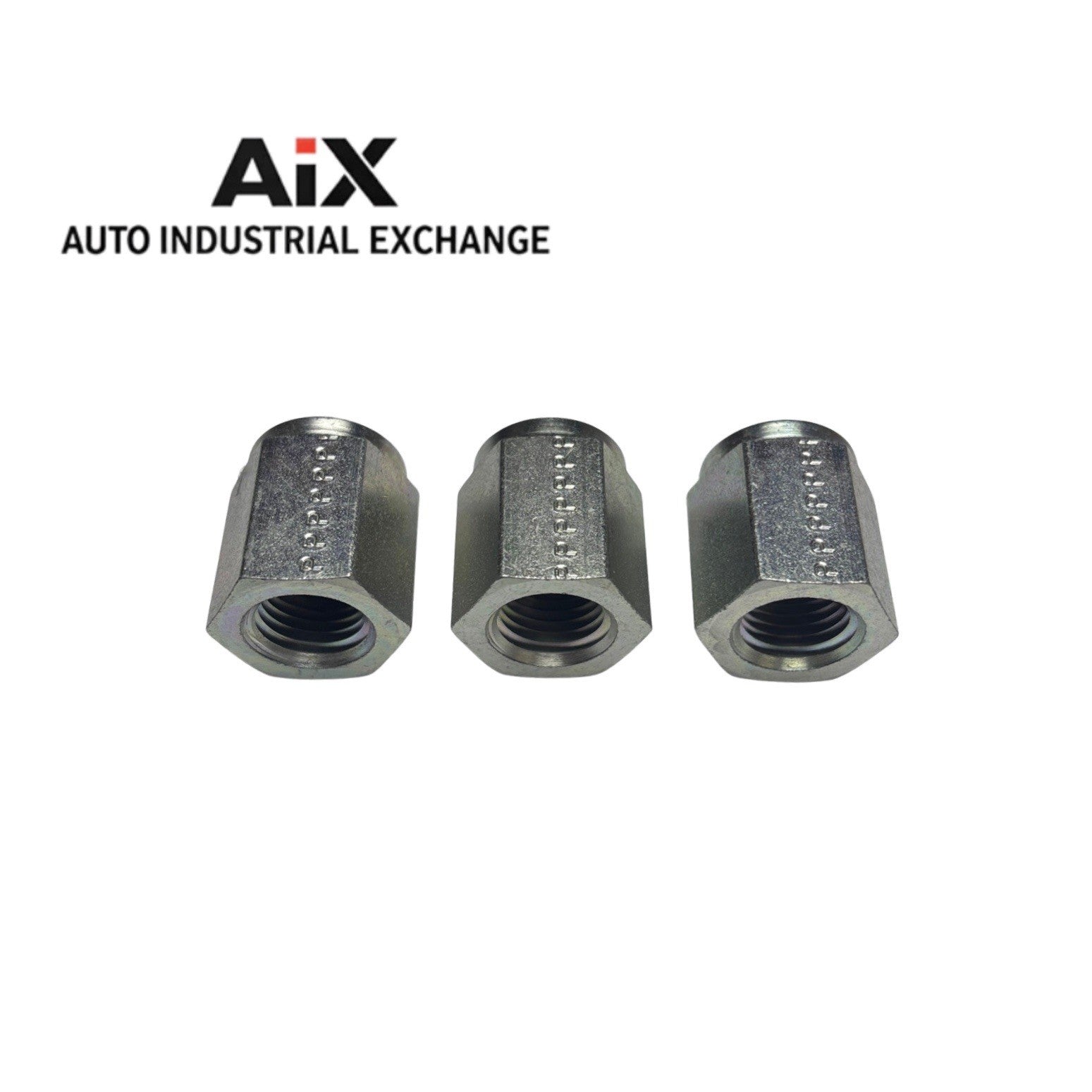 Lot of 3 Parker 1/4 HPC-S Hex Cap Fittings 1/4-18 Female NPT Steel 6000 PSI