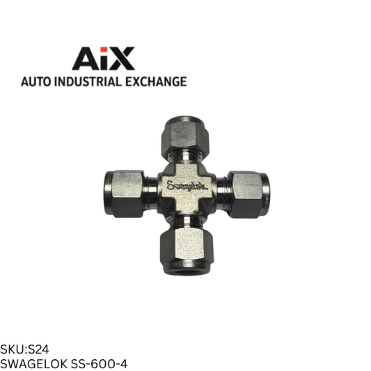 Swagelok SS-600-4 Tube Fitting Union Cross 3/8" Tube OD Stainless Steel