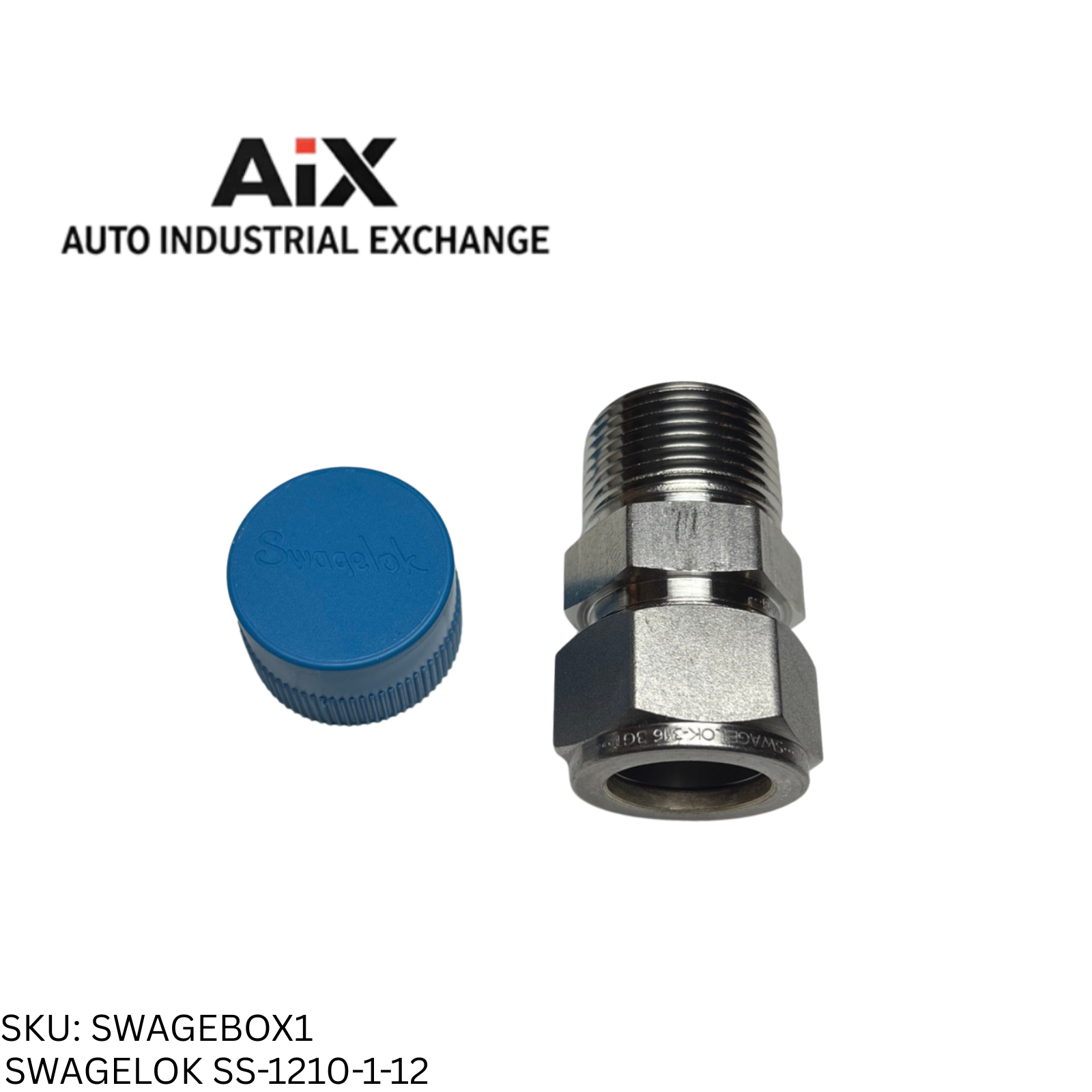 Swagelok SS-1210-1-12 Stainless Steel Male Connector Tube Fitting 3/4 x 3/4 NPT