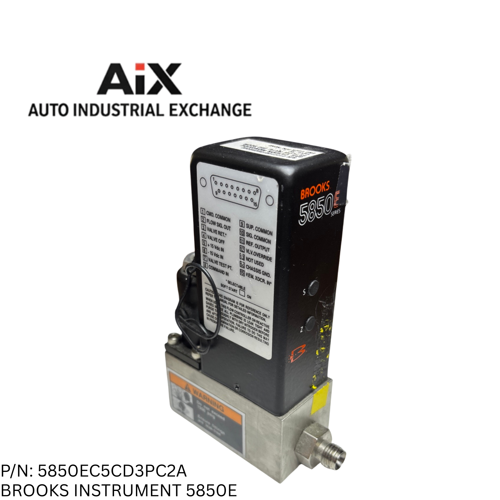 Brooks Instrument 5850E Mass Flow Controller Type 0–1000 SLPM 1500 PSI