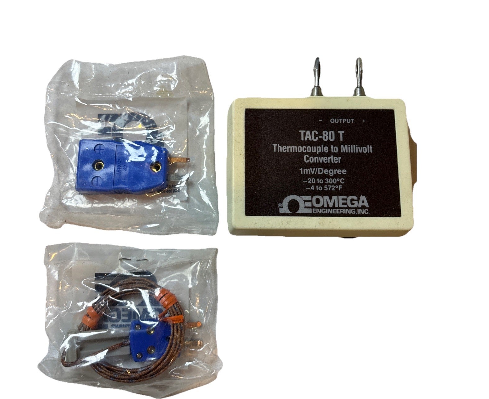 Omega TAC80B-T Thermocouple Converter Type T 1mV/°C Output -20°C to 300°C