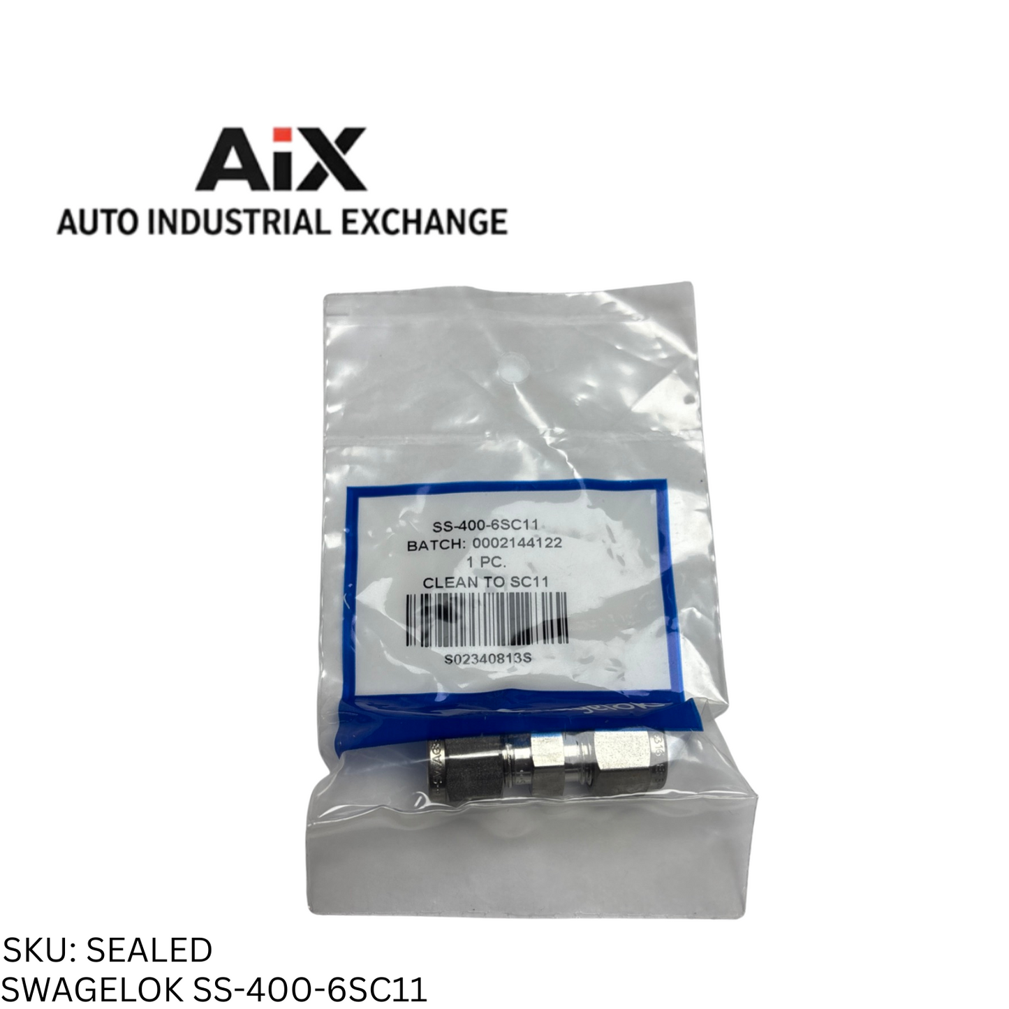 Swagelok SS-400-6SC11 Stainless Steel Tube Union Fitting 1/4" OD SC-11