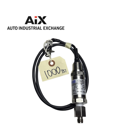 WIKA E-10 Pressure Transmitter 1-5V 1/2” NPT 6’ Cable | Explosion Proof | Used
