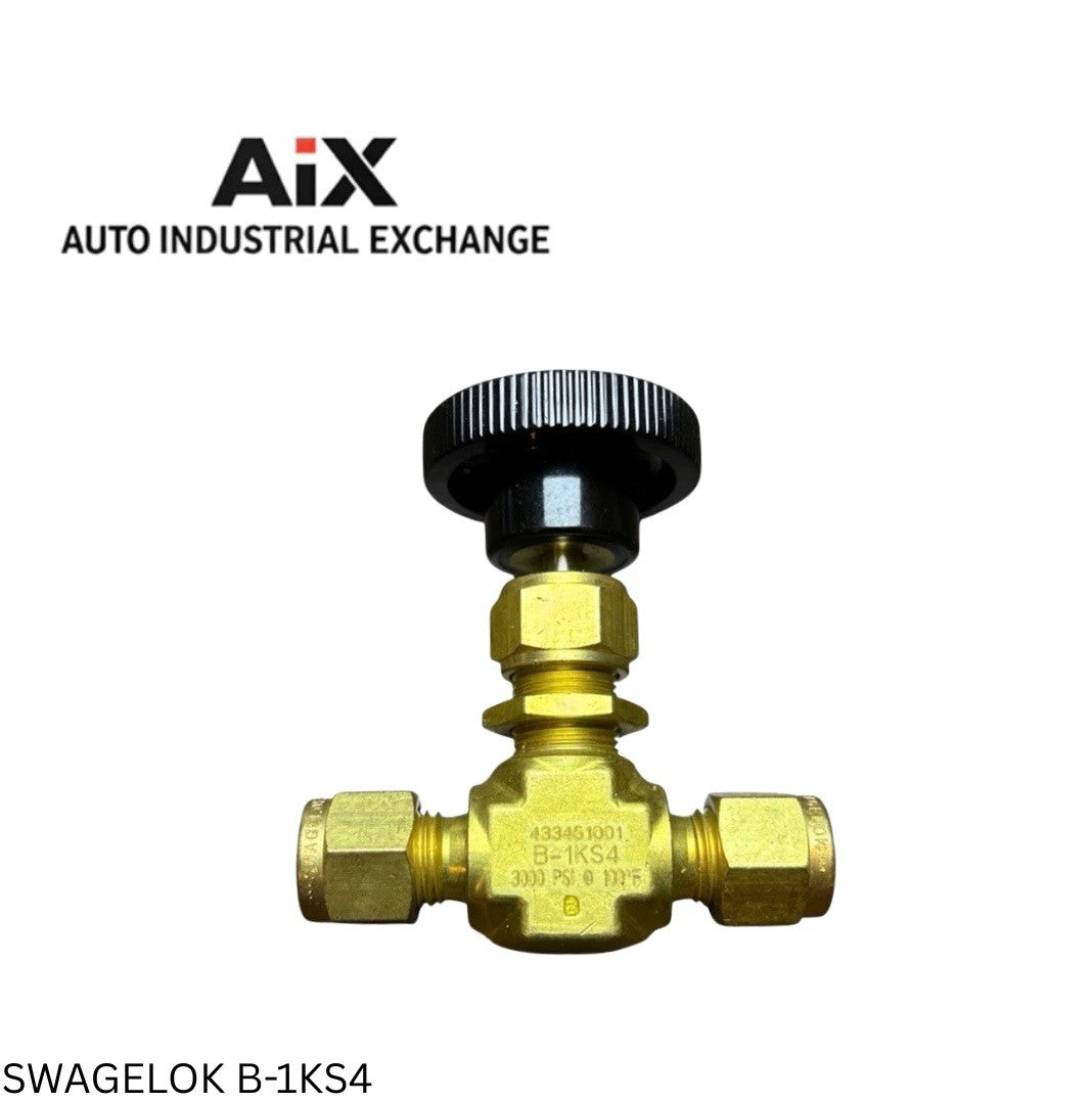 Swagelok Whitey B-1KS4 Brass Globe Valve 1/4” Tube x Tube 3000 PSI NEW