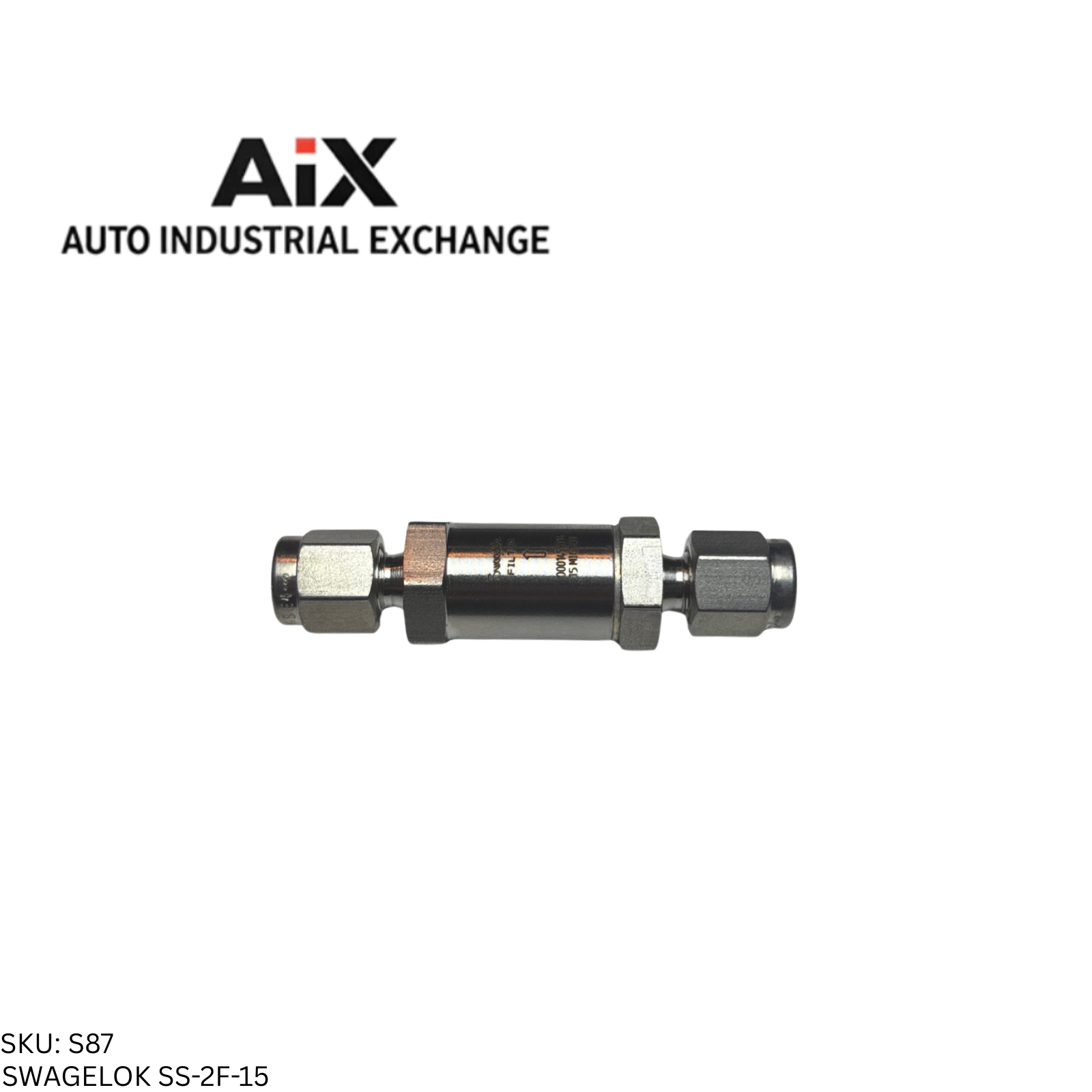 Swagelok SS-2F-15 Stainless Steel In-Line Particulate Filter 1/8 in. 15 Micron
