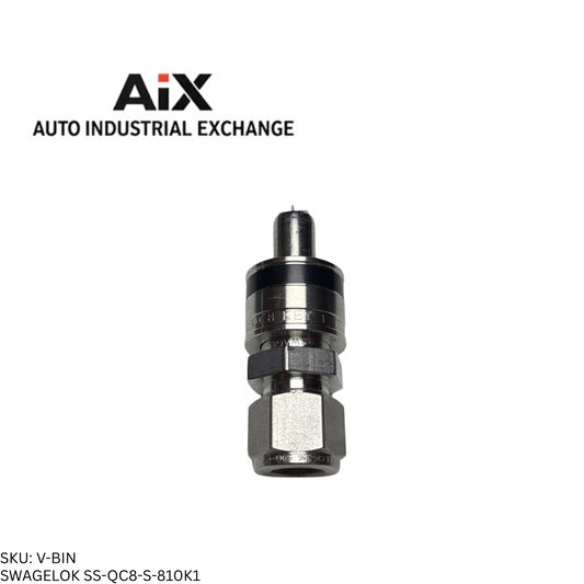 Swagelok SS-QC8-S-810K1 1/2" Stainless Steel Quick Connect Stem Valve Black Key