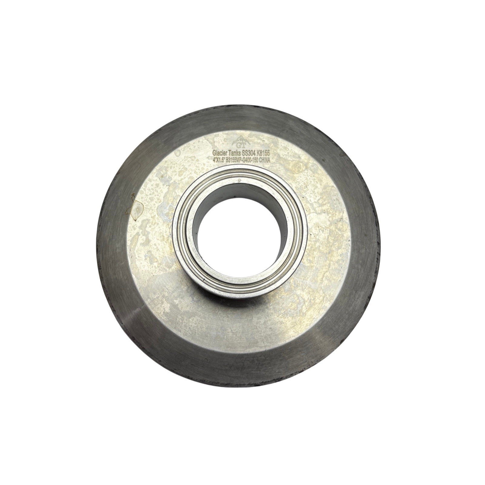 Glacier Tanks Tri Clamp End Cap Reducer 4” x 1.5” SS304 3A Sanitary Fitting