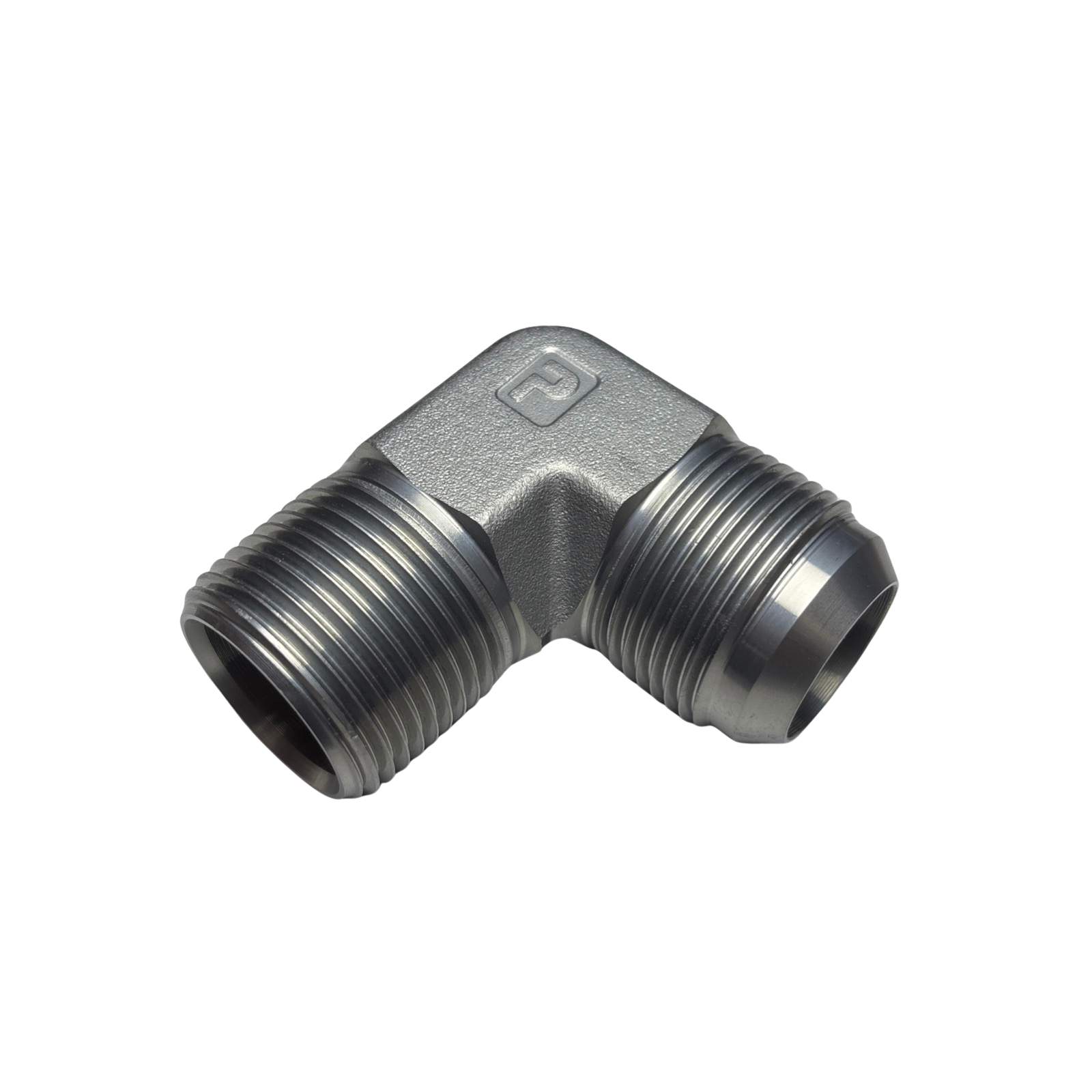 Lot of 3 Parker 16CTX-S 3000 PSI Steel 90° Elbow 37° Flare x Male NPT Fittings