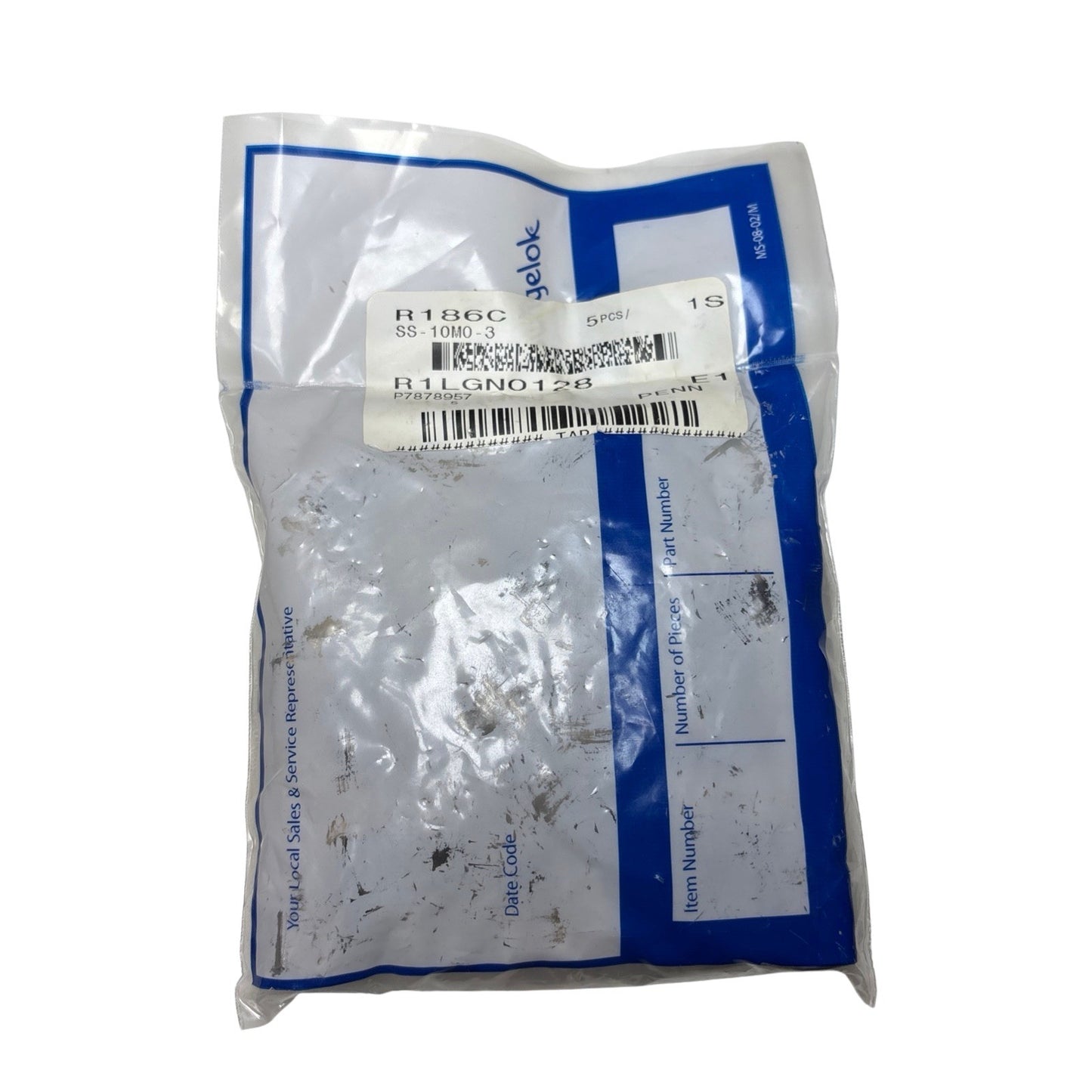 Lot of 5 Swagelok SS-10M0-3 10mm Union Tee Tube Fittings 316 Stainless Steel