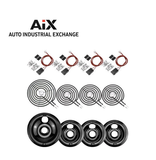 Black Burner Drip Pans WB31M19 WB31M20 WB30M1 WB30M2 + Terminal Block MIFLUS