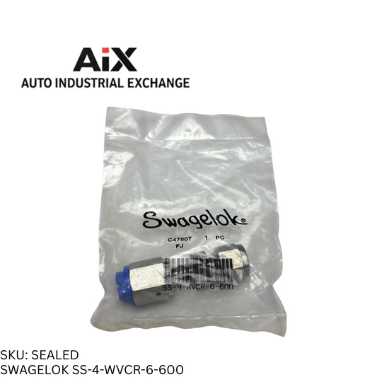 Swagelok SS-4-WVCR-6-600 316 Welded VCR Face Seal Tube Fitting 1/4"x3/8"