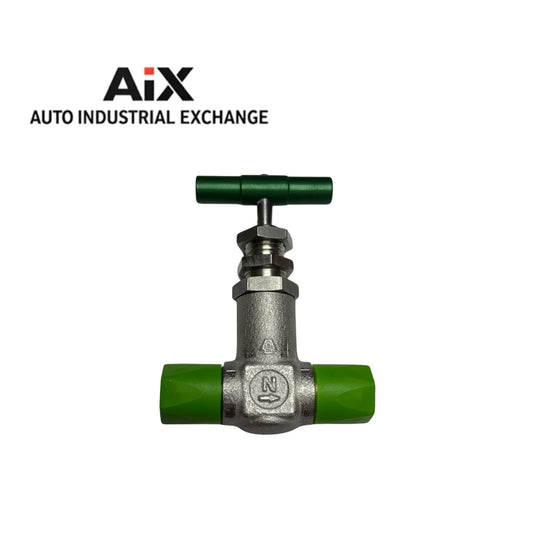 Nupro Swagelok JB Series Needle Valve 1/4” NPT Green Handle Stainless
