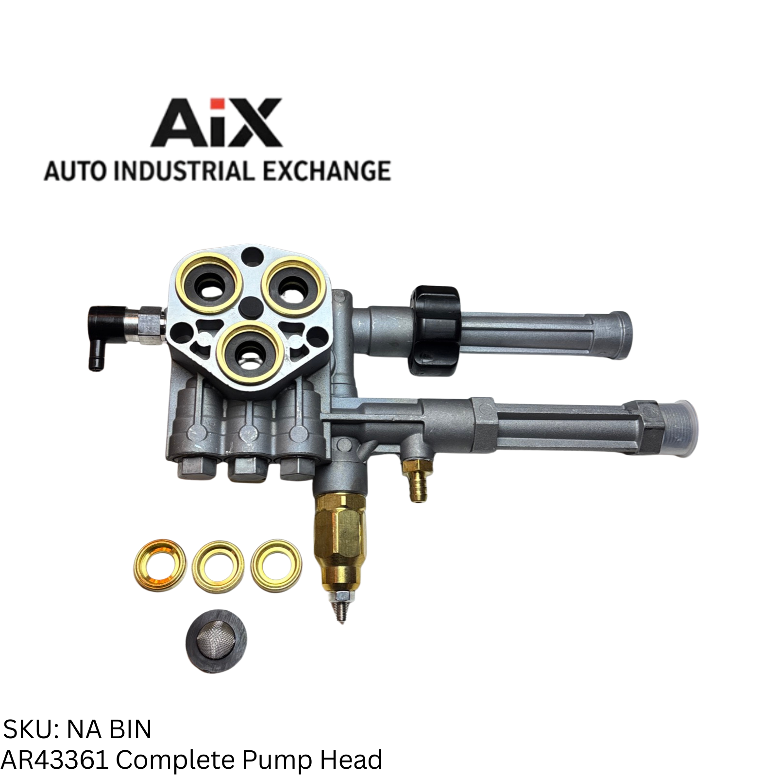 Annovi Reverberi AR43361 Pump Head W/ Unloader & Thermal Valve Fits SRMW2.3/2.4