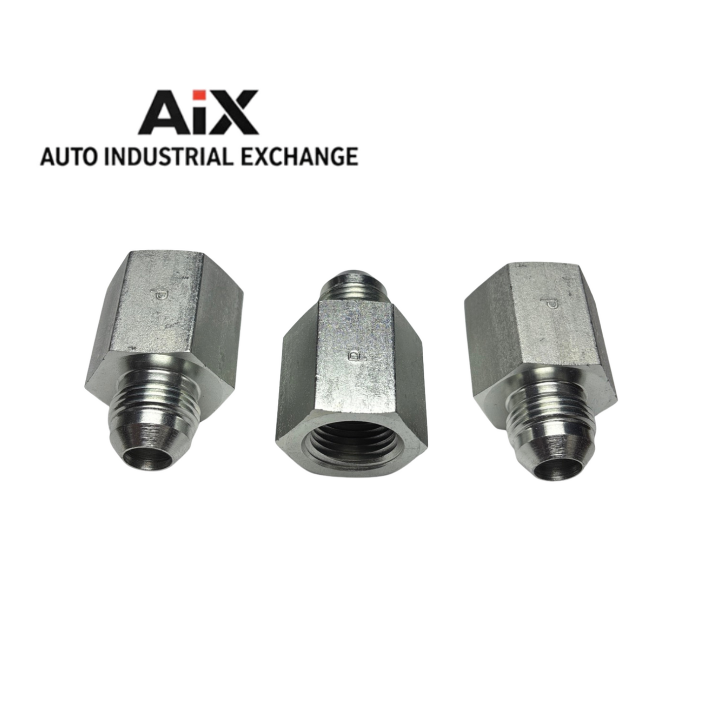 Lot of 3 Parker 8-8 GTX-S 5000 PSI 37° Flare Tube to NPT Steel Tube Fitting