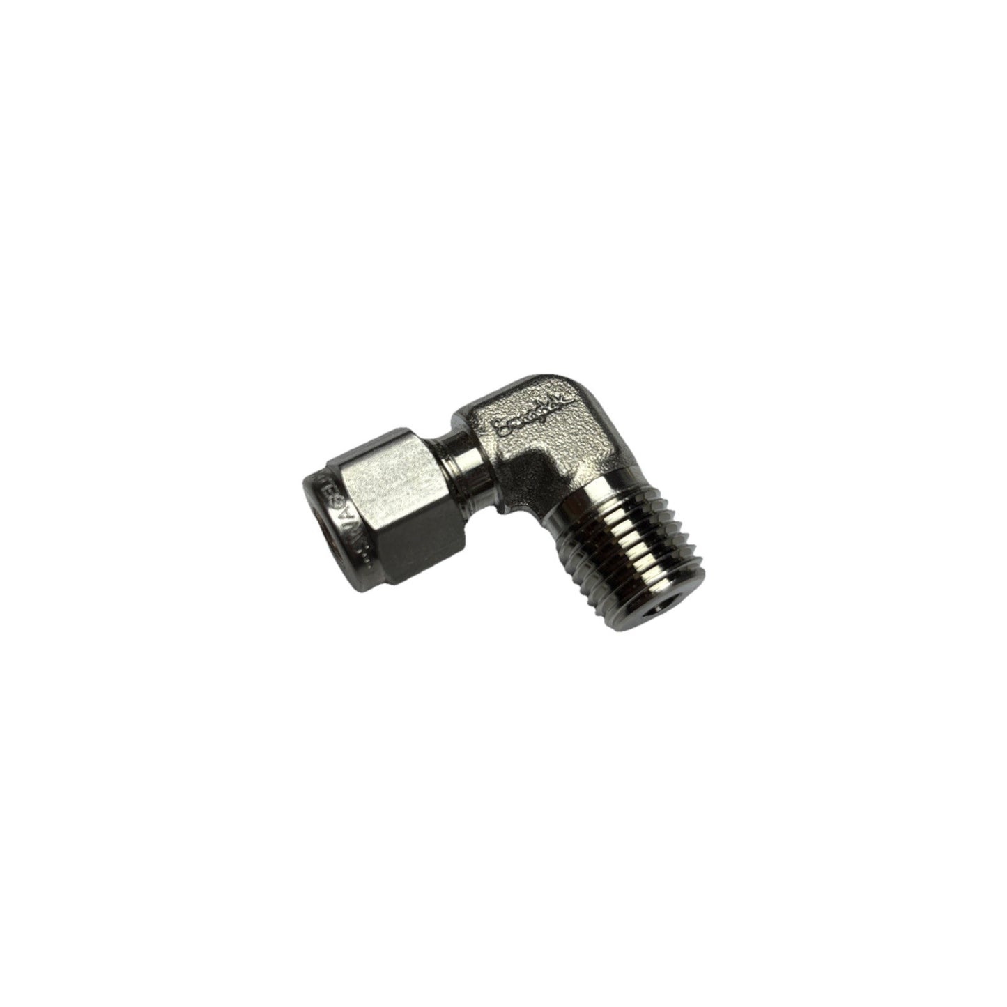 Lot of 10 Swagelok SS-400-2-4 1/4” Tube x 1/4” NPT Male Elbow Fittings Stainless