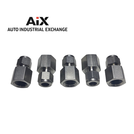 Lot of 5 Swagelok SS-600-7-6 3/8” Tube x 3/8” Female NPT Fittings Stainless