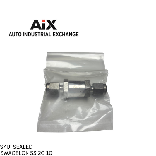Swagelok SS-2C-10 Stainless Steel Check Valve Poppet Type 1/8 Tube 10 psig