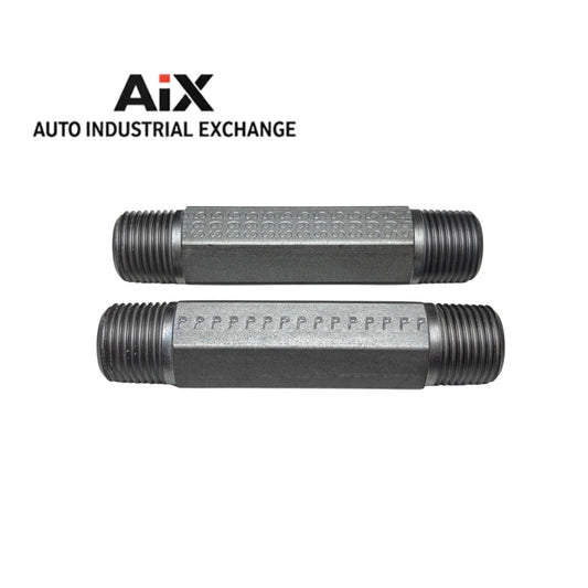 Lot of 2 Parker 1/2 X 4.0 FFF-S NPTF Hex Nipples Steel Pipe Fittings 6000 PSI