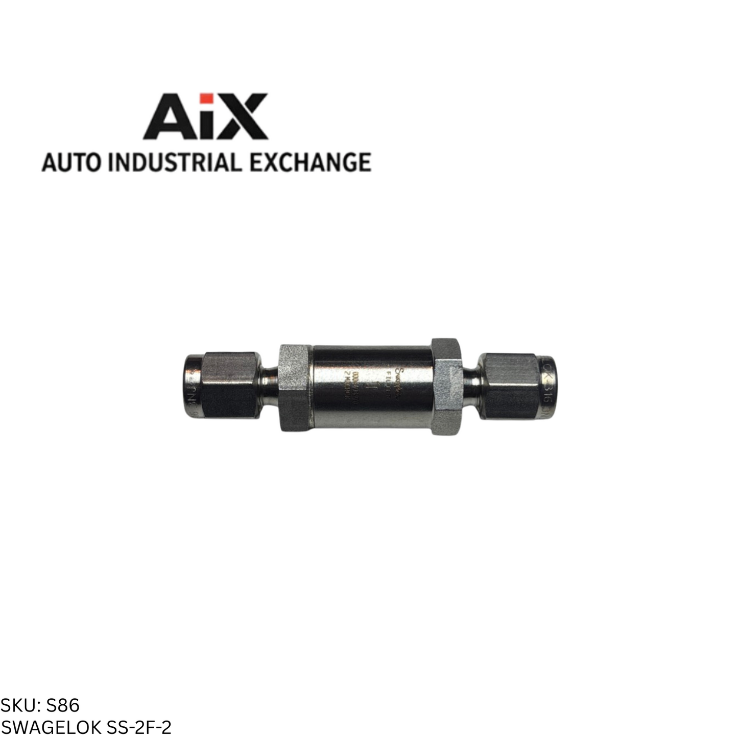 Swagelok SS-2F-2 Stainless Steel In-Line Particulate Filter 1/8 in. 2 Micron