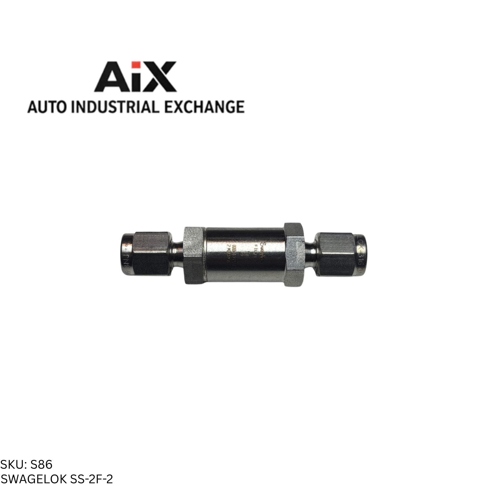 Swagelok SS-2F-2 Stainless Steel In-Line Particulate Filter 1/8 in. 2 Micron